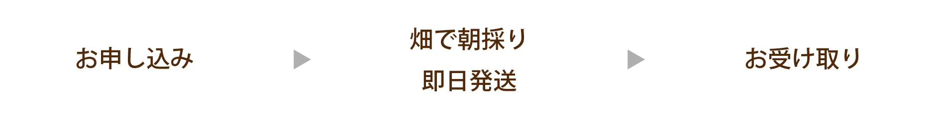 ご注文からお届けまでの流れ